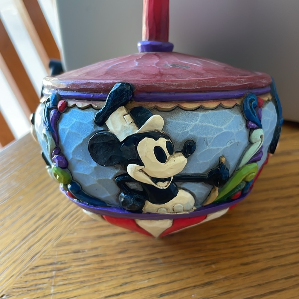 Disney Traditions Mickey Mouse “Spinning Through the Years” Jim Shore - Picture 2 of 8